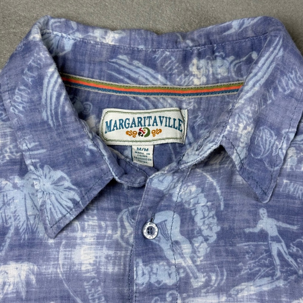 Margaritaville "Party at the End of The World" Jimmy Buffet Med Blue